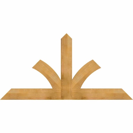 Ekena Millwork Richland Rough Sawn Timber Gable Bracket, Western Red Cedar, 72"W x 36"H x 2"D x 6"F, 12/12 Pitch GBW072X36X0206RIC00RWR